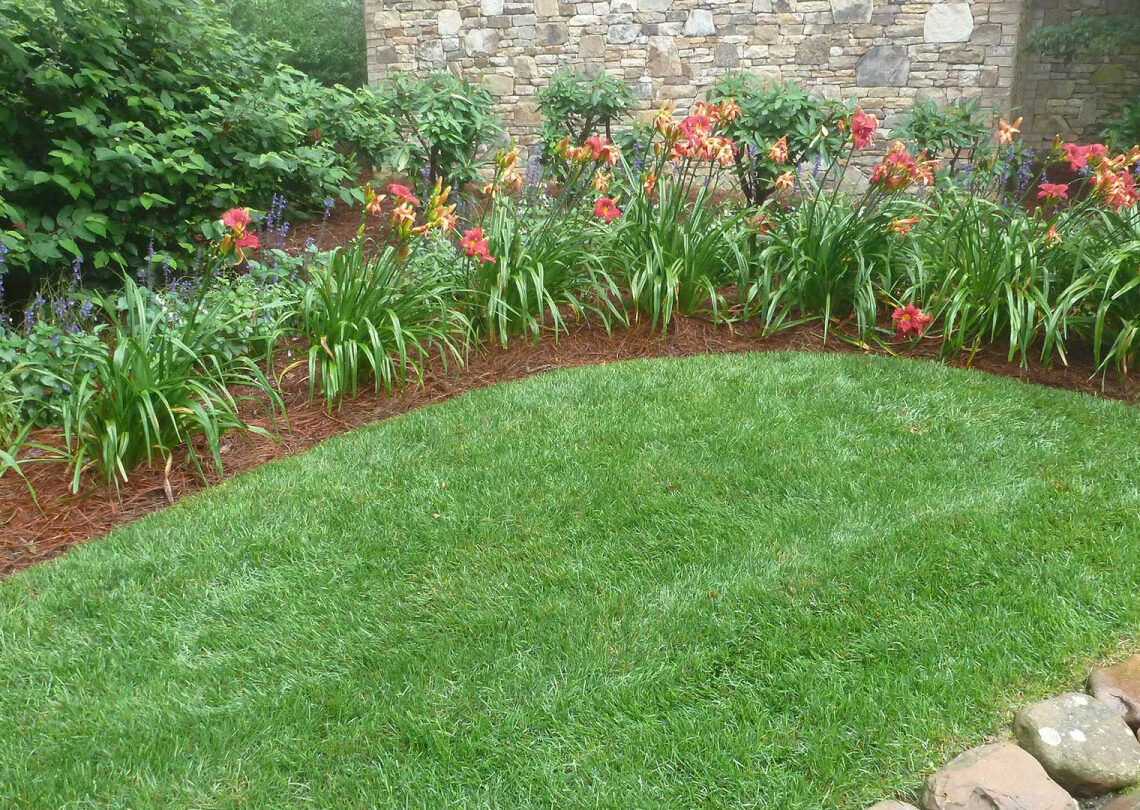 Beautiful landscaping and plush lawn